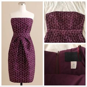 J. Crew Ashley Dress in Printed Silk, size 10